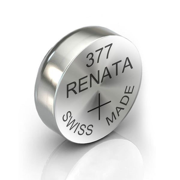 Renata 377 Watch Battery Swiss Made Silver Coin SR626SW 1.55V All Pack - TradeNRG UK